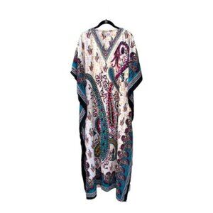 Looking Glam Ladies Tribal Full-Length Maxi Kaftan One Size